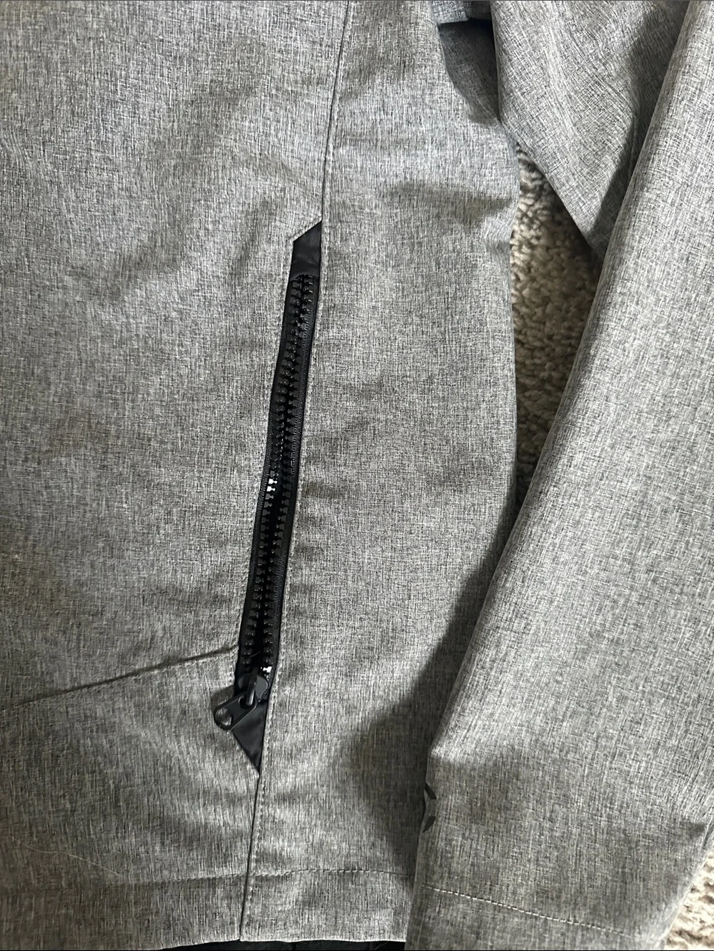 Champion Men's Heather Gray Full-Zip Casual Jacket small NWOT